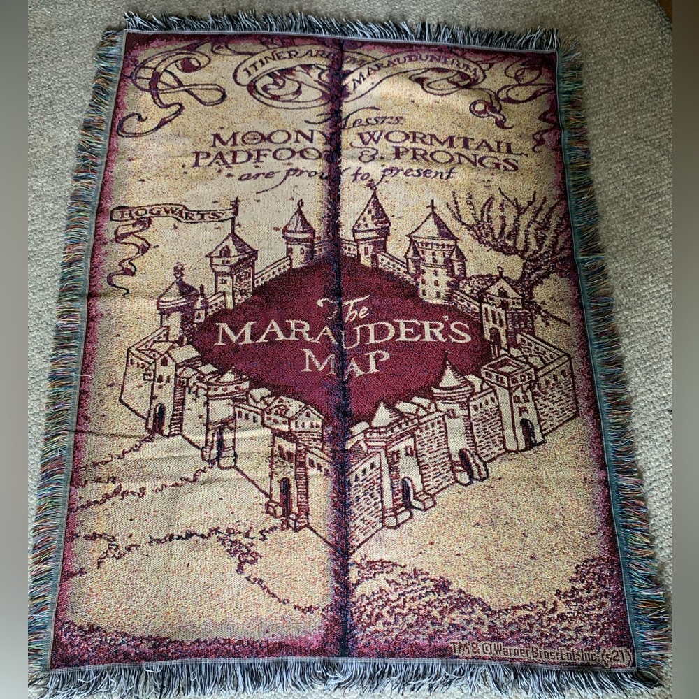Harry Potter marauders map throw/tapestry